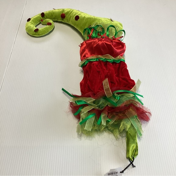 Pier One Imports Grinch Inspired Christmas Stocking Green - Picture 4 of 7